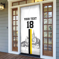 Custom Cornwall Football Door Cover Mont Saint Michel - Wonder Print Shop