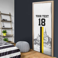 Custom Cornwall Football Door Cover Mont Saint Michel - Wonder Print Shop