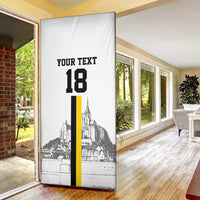 Custom Cornwall Football Door Cover Mont Saint Michel - Wonder Print Shop