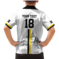 Custom Cornwall Football Family Matching Mermaid Dress and Hawaiian Shirt Mont Saint Michel - Wonder Print Shop