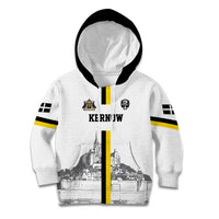 Custom Cornwall Football Kid Hoodie Mont Saint Michel - Wonder Print Shop
