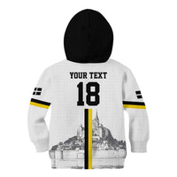 Custom Cornwall Football Kid Hoodie Mont Saint Michel - Wonder Print Shop
