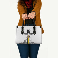 Custom Cornwall Football Leather Bag Mont Saint Michel - Wonder Print Shop