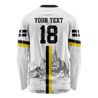 Custom Cornwall Football Long Sleeve Shirt Mont Saint Michel - Wonder Print Shop