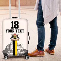 Custom Cornwall Football Luggage Cover Mont Saint Michel - Wonder Print Shop