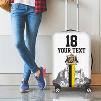 Custom Cornwall Football Luggage Cover Mont Saint Michel - Wonder Print Shop