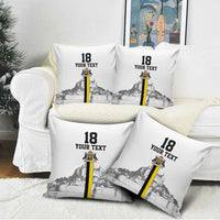 Custom Cornwall Football Pillow Cover Mont Saint Michel - Wonder Print Shop