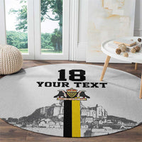 Custom Cornwall Football Round Carpet Mont Saint Michel - Wonder Print Shop