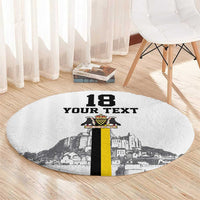Custom Cornwall Football Round Carpet Mont Saint Michel - Wonder Print Shop