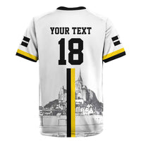 Custom Cornwall Football Rugby Jersey Mont Saint Michel - Wonder Print Shop