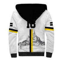 Custom Cornwall Football Sherpa Hoodie Mont Saint Michel - Wonder Print Shop
