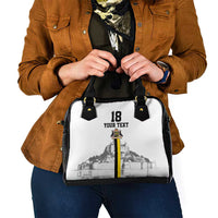 Custom Cornwall Football Shoulder Handbag Mont Saint Michel - Wonder Print Shop