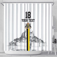 Custom Cornwall Football Shower Curtain Mont Saint Michel - Wonder Print Shop