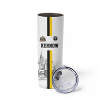 Custom Cornwall Football Skinny Tumbler Mont Saint Michel - Wonder Print Shop