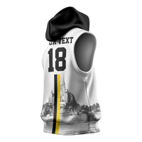 Custom Cornwall Football Sleeveless Hoodie Mont Saint Michel - Wonder Print Shop
