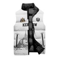 Custom Cornwall Football Sleeveless Puffer Jacket Mont Saint Michel - Wonder Print Shop