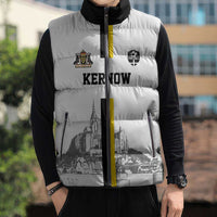 Custom Cornwall Football Sleeveless Puffer Jacket Mont Saint Michel - Wonder Print Shop