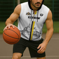 Custom Cornwall Football Sleeveless Zip Hoodie Mont Saint Michel - Wonder Print Shop