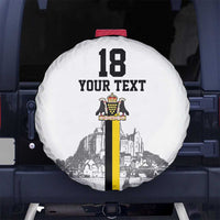 Custom Cornwall Football Spare Tire Cover Mont Saint Michel - Wonder Print Shop