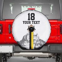 Custom Cornwall Football Spare Tire Cover Mont Saint Michel - Wonder Print Shop