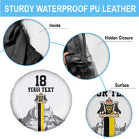 Custom Cornwall Football Spare Tire Cover Mont Saint Michel - Wonder Print Shop