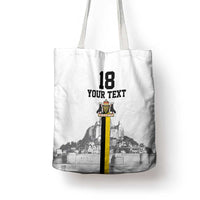 Custom Cornwall Football Tote Bag Mont Saint Michel - Wonder Print Shop