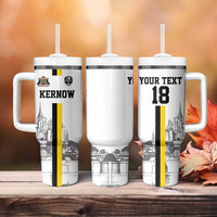 Custom Cornwall Football Tumbler With Handle Mont Saint Michel - Wonder Print Shop