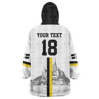 Custom Cornwall Football Wearable Blanket Hoodie Mont Saint Michel - Wonder Print Shop