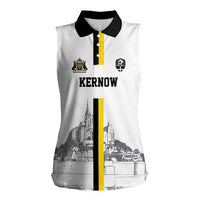 Custom Cornwall Football Women Sleeveless Polo Shirt Mont Saint Michel - Wonder Print Shop