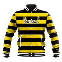 Custom Cornwall Rugby Baseball Jacket One and All - Wonder Print Shop