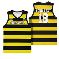 Custom Cornwall Rugby Basketball Jersey One and All - Wonder Print Shop