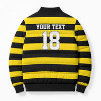 Custom Cornwall Rugby Bomber Puffer Jacket One and All - Wonder Print Shop