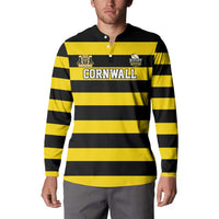 Custom Cornwall Rugby Button Sweatshirt One and All - Wonder Print Shop