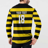 Custom Cornwall Rugby Button Sweatshirt One and All - Wonder Print Shop