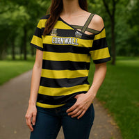 Custom Cornwall Rugby Cross Shoulder Shirt One and All - Wonder Print Shop