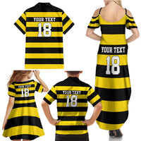 Custom Cornwall Rugby Family Matching Summer Maxi Dress and Hawaiian Shirt One and All - Wonder Print Shop