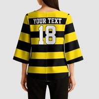 Custom Cornwall Rugby Kimono Sleeve Blouse One and All - Wonder Print Shop