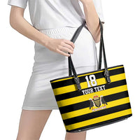 Custom Cornwall Rugby Leather Tote Bag One and All - Wonder Print Shop
