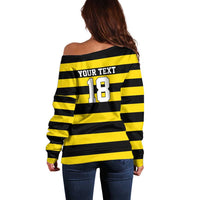 Custom Cornwall Rugby Off Shoulder Sweater One and All - Wonder Print Shop