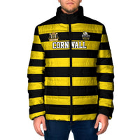 Custom Cornwall Rugby Padded Jacket One and All - Wonder Print Shop