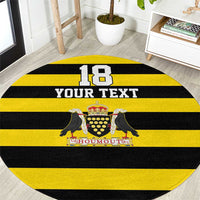 Custom Cornwall Rugby Round Carpet One and All - Wonder Print Shop