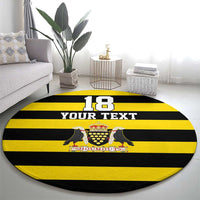 Custom Cornwall Rugby Round Carpet One and All - Wonder Print Shop