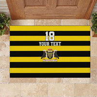 Custom Cornwall Rugby Rubber Doormat One and All - Wonder Print Shop