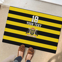 Custom Cornwall Rugby Rubber Doormat One and All - Wonder Print Shop