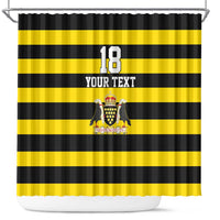 Custom Cornwall Rugby Shower Curtain One and All - Wonder Print Shop
