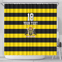 Custom Cornwall Rugby Shower Curtain One and All - Wonder Print Shop