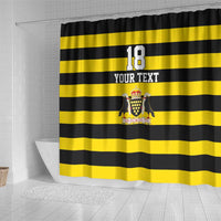 Custom Cornwall Rugby Shower Curtain One and All - Wonder Print Shop
