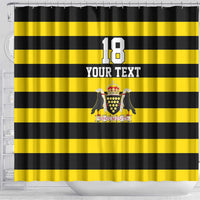 Custom Cornwall Rugby Shower Curtain One and All - Wonder Print Shop