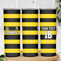 Custom Cornwall Rugby Skinny Tumbler One and All - Wonder Print Shop