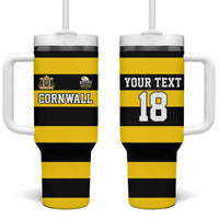 Custom Cornwall Rugby Tumbler With Handle One and All - Wonder Print Shop